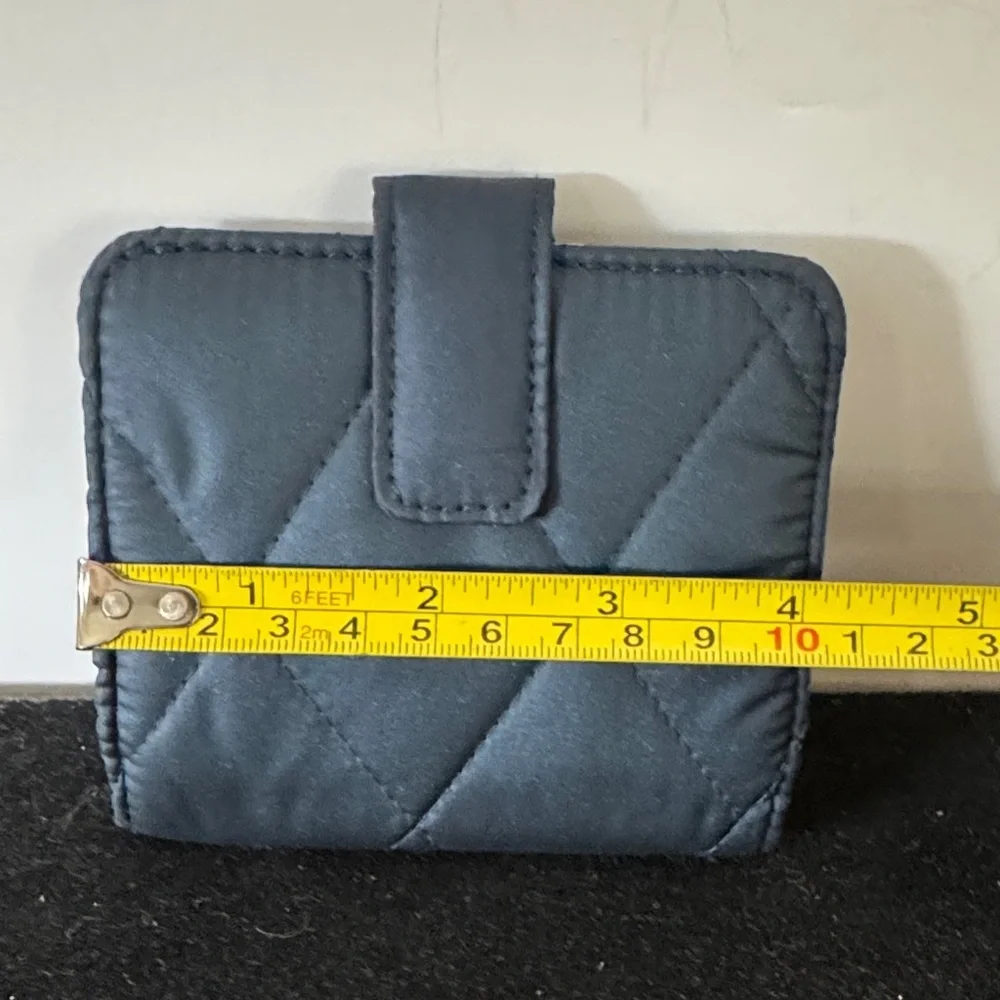 Quilted Blue Wallet